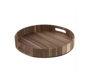 Plato de Madera de Mango Rústico Hecho a Mano, Vajilla Ecológica para Cocinas Modernas de Estilo Rústico, Duradero, Pulido, Personalizable para Hoteles - Product Image 5
