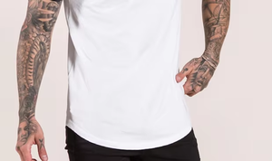 เสื้อยืดผู้ชายแบบเรียบ ผ้าฝ้าย 100% สำหรับสกรีนลาย - Product Image 4