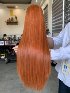 Pelucas de cierre de encaje recto de Color marrón a granel de cabello virgen vietnamita con línea de cabello Natural HD estilo de bebé de encaje fino - Product Image 4