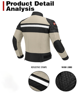 Unisex <b>Motorcycle</b> <b>Jacket</b> CE Approved Armor Waterproof Windproof Flame-Retardant Breathable Full Sleeve Protective Adventure - Product Image 3
