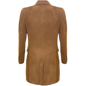 Abrigo Largo de Hombre de Doble Botonadura de Súper Calidad, 100% Lana, de Secado Rápido, Transpirable, Ecológico, Antiarrugas y Reversible para Clima Cálido - Product Image 4