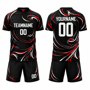 Uniforme de Fútbol Sublimado Personalizado al por Mayor OEM Unisex Pantalones Cortos Elásticos en Cuatro Direcciones Nombre del Jugador Impreso Ropa de Entrenamiento de Secado Rápido - Product Image 4