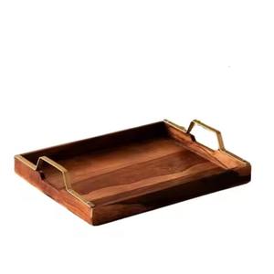 Bandeja de Servir de Madera de Diseño Contemporáneo, Elegante Tabla de Presentación para Comedor, Salón o Cafetería - Product Image 1