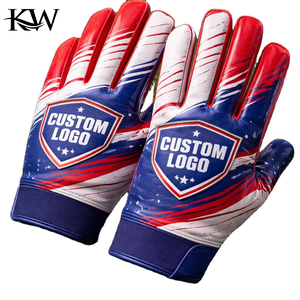 Gants de football américain pour receveur, prix abordable, haute qualité, respirants, logo personnalisé, séchage rapide, caractéristiques super adhérentes - Product Image 5