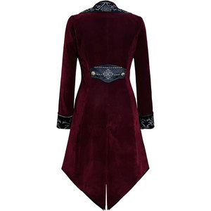 Men Steampunk Vintage <b>Jacket</b> <b>Gothic</b> Victorian Frock Coat Uniform Top Wholesale 2026 - Product Image 2