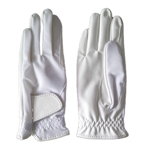 Gants d'équitation d'hiver professionnels unisexes en cuir à demi-doigts avec fermeture à boucle, résistants à l'usure, antidérapants, extensibles, décontractés - Product Image 3