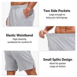 <b>Light</b> Weight 100% Cotton Shorts 4 inch Pajama Lightweight Cotton <b>Sleep</b> Bottoms with Pockets - Product Image 6