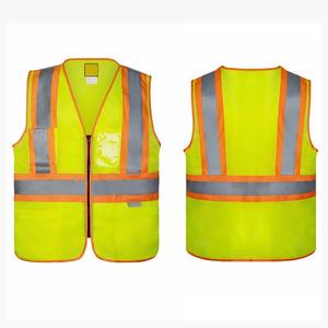 เสื้อกั๊กนิรภัยสะท้อนแสง Hi Vis 100% โพลีเอสเตอร์ ANSI Class 2 พร้อมไฟ LED กันน้ำ สำหรับงานก่อสร้าง ตำรวจจราจร  รับสกรีนโลโก้ - Product Image 6