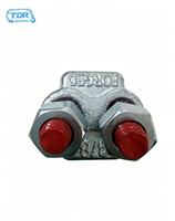 G450 US Étrier de câble en acier au carbone galvanisé à chaud avec boulon en U pour câble métallique, pour amarrage marin, fabriqué en Chine