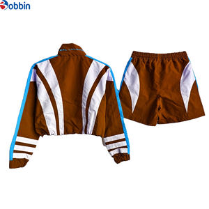 Nuevo Conjunto de Chaqueta y Pantalón Deportivo Casual Unisex Personalizado, Cortavientos de Invierno, Cuello Alto, Impermeable, con Cierre y Transpirable - Product Image 4