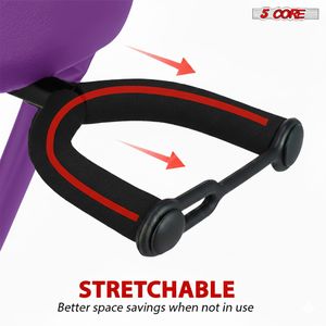 Tabouret de guitare pliable robuste 5Core, chaise rembourrée de 3,15 pouces avec repose-pieds intégré et support pour la pratique musicale - Product Image 5