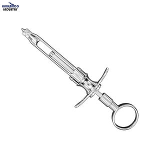 Jeringa de aspiración dental manual de acero inoxidable con mango de anillo para ungüento de marca personalizada, aprobada por CE e ISO - Product Image 1