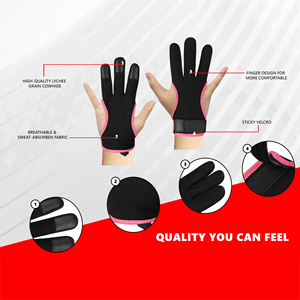 Gants de tir à l'arc traditionnels faits à la main en cuir, pour la chasse et le tir, avec logo personnalisé, fabricant et fournisseur en gros - Product Image 5