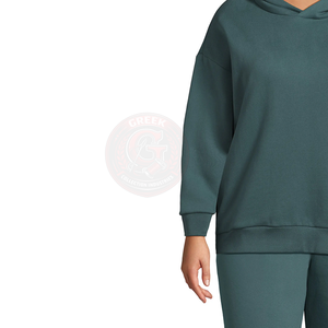 Sudadera con Capucha de Corte Holgado para Mujer, en Algodón Suave, con Silueta Moderna para Fines de Semana y Uso Diario - Product Image 3