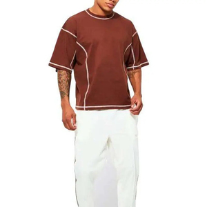 Camisetas de Hombre Tejidas con Logotipo Personalizado al por Mayor de Fábrica 2026, 100% Algodón Orgánico, Corte Regular, Ecológicas y Transpirables - Product Image 5