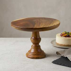 Luxury Solid Wood <b>Cake</b> Stand Eco-Friendly <b>Cake</b> <b>Mold</b> with Glass Cover Multi-Functional Round Dishwasher Safe for Kitchen - Product Image 1