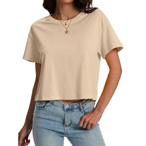 Nouvelle Arrivée 2026 – Crop Top Femme Personnalisable avec Étiquette Privée, Coupe Slim, Col Rond, Manches Courtes, T-shirt Court Boxy Mignon pour Femme - Product Image 5