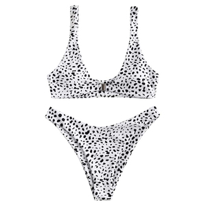 Custom Logo New Arrival Women's High Quality 2 Piece Print <b>Bikini</b> Set Quick Dry Breathable Eco-Friendly Swimwear - Product Image 1