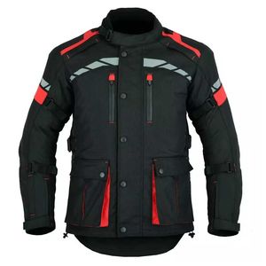 Veste de moto unisexe imperméable à manches longues, col montant, gris, noir, rouge, vêtements de sport, toutes saisons, coupe classique - Product Image 2