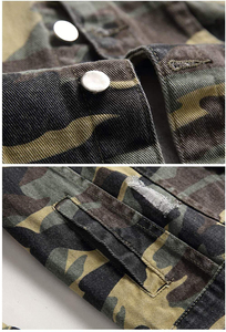 Chaqueta de Mezclilla para Hombre al por Mayor, Casual, de Color Sólido, Cierre de Botón, Corte Ajustado, de Algodón, Prenda Exterior de Alta Calidad, a la Moda y Elegante - Product Image 5
