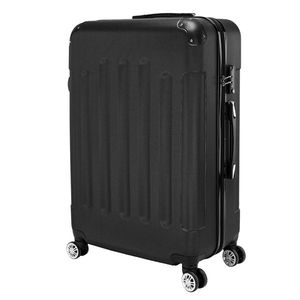 Valigia Trolley 3-in-1 Portatile in ABS Nera 20/24/28" Leggera ed Elegante con Serratura TSA Materiale Principale in Plastica Gommata - Product Image 5