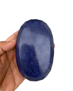 Zafiro Azul Calentado de Calidad AAA, Corte Esmeralda, Cabujón Facetado, Gema de Zafiro Suelta para Anillos, Colgantes y Joyería Personalizada al por Mayor - Product Image 4