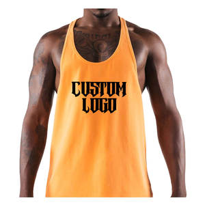 Camisetas Deportivas Casuales para Hombre, 100% Algodón, Secado Rápido, Camiseta sin Mangas para Gimnasio, Chaleco Deportivo con Logotipo Personalizado - Product Image 1