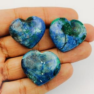 Cristal naturel Quantum Quattro gravé en forme de cœur, chrysocolle rare, sphère faite à la main, pierre de guérison Feng Shui, méditation Reiki - Product Image 5