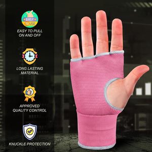Gants intérieurs de boxe Farabi Sports rembourrés en gel, bandages rapides pour les mains, demi-doigts, MMA, Muay Thai, Kickboxing, entraînement, vente en gros - Product Image 3