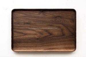 Plateau en bois fini fabriqué à la main pour le service et la décoration de table adapté à la maison hôtel et restaurant de la meilleure qualité meilleur vendeur - Product Image 3