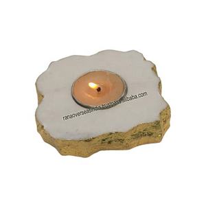 Portavelas de luz de té de piedra de mármol de alta calidad, soporte de luz de té al por mayor respetuoso con el medio ambiente para fiestas, bodas y eventos - Product Image 4