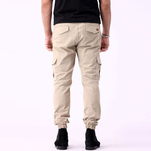 Wholesale Lightweight Men's Cargo Pants Hot Selling Custom Logo Printed High <b>Elastic</b> Straight Pattern Solid Color Cargo Pants - Product Image 2