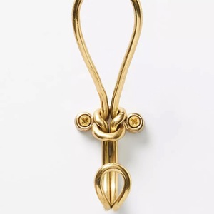 Porte-manteau mural double crochet en métal noir mat de qualité supérieure, support durable pour sacs et serviettes, solution de rangement gain de place - Product Image 1