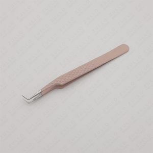 Stainless Steel Eyelash Extension Tweezers Fiber Tip Precision Lash Applicator <b>Tool</b> Custom Logo Private Label - Product Image 5