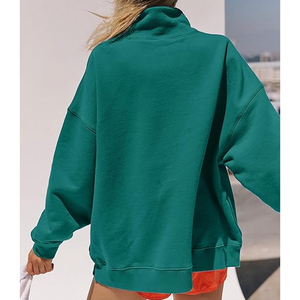 Pull grec d'hiver à col roulé, coupe classique, unisexe, doublure polaire, 100% coton, anti-plis, séchage rapide, respirant, devant - Product Image 3