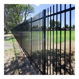 新设计欧式后院前院铝金属栅栏花园边缘定制黑色栅栏
