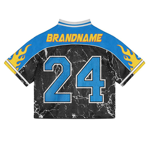 Camiseta Deportiva de Fútbol Americano Personalizada, Diseño a Medida, Sublimación, Corte Holgado, Secado Rápido, Malla Transpirable - Product Image 3