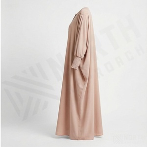 Abaya Jilbab de prière une pièce pour femme, robes longues, couleurs unies, motifs personnalisés, vêtements modestes - Product Image 3