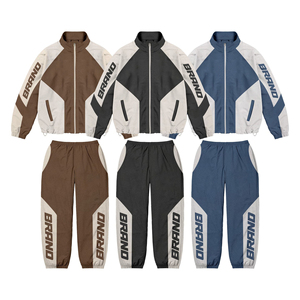 Ensembles coupe-vent pour hommes en nylon, style streetwear, avec logo personnalisé, très demandés - Product Image 4