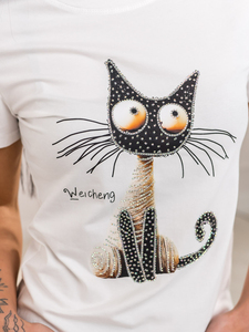 Camiseta de Mujer de Cuello Redondo, Personalizada, de la Mejor Calidad, Estampada, Ajustada, de Manga Corta, Transpirable, de Secado Rápido, Ecológica y Antiencogimiento - Product Image 4
