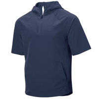 Veste de sport pour homme à manches courtes, demi-zip avant, col montant, style baseball Cage Jackets Sportswear, en vente