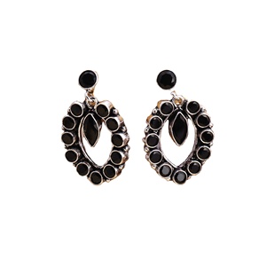 ARTS JEWELS Pendientes Colgantes de Turquesa con Engaste de Latón Plateado Oxidado Antiguo, Clásicos para Mujer, Aniversario - Product Image 5