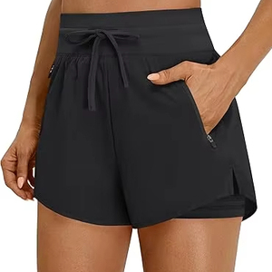 Shorts de fitness pour femmes de qualité supérieure avec plusieurs poches, séchage rapide, vêtements de sport, shorts légers - Product Image 1
