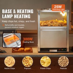 Scaldavivande Commerciale per Nachos da 84.5QT con Controllo Automatico della Temperatura e Base Riscaldante Illuminata - Product Image 2