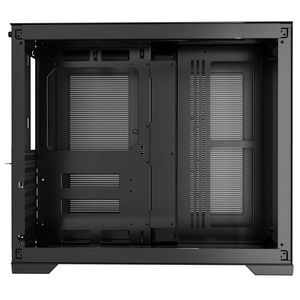 เคสคอมพิวเตอร์แบบ Dual Chamber Mid Tower สำหรับเล่นเกม พร้อมกระจกนิรภัย แผ่นกรองฝุ่นแม่เหล็ก และระบบจัดการสายเคเบิล - MATX - Product Image 2