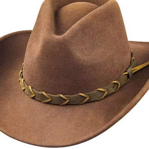 Wholesale Luxury Fashion <b>Western</b> Cowgirl Dallas Cowboy Striped <b>Hats</b> Unisex Women Leather Summer High Quality Sports Beach - Product Image 5