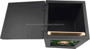 Handmade Funeral Wooden <b>Urn</b> for <b>Pet</b> Ashes Wood Cremation <b>Urns</b> for Cat and Dog Ashes - Product Image 4
