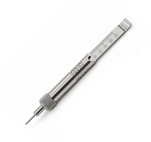 High Quality 60mm Orthopedic Depth <b>Gauge</b> for 2.7mm to 4.0mm Bone Screws Autoclavable Stainless Steel Surgical <b>Measuring</b> <b>Tool</b> - Product Image 2