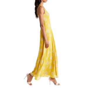<b>Summer</b> Casual Cute <b>Boho</b> Printed Sexy Maxi Chiffon <b>Dress</b> Women's Beach Bohemian Floral Plain Dyed - Product Image 1