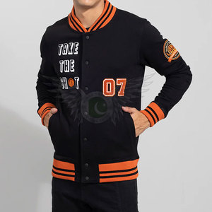 Fashion Wear Premium <b>Men</b> Varsity <b>Jacket</b> Wool Body <b>Long</b> Sleeves Custom Embroidery and Patches <b>Men's</b> Letterman Varsity <b>Jacket</b> - Product Image 3